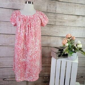 Stan Herman Floral Print Casual Cotton Dress‎ Size Extra Small